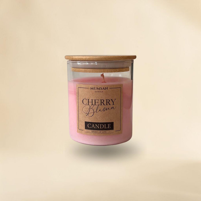 Bambu Kapaklı Bardak Mum