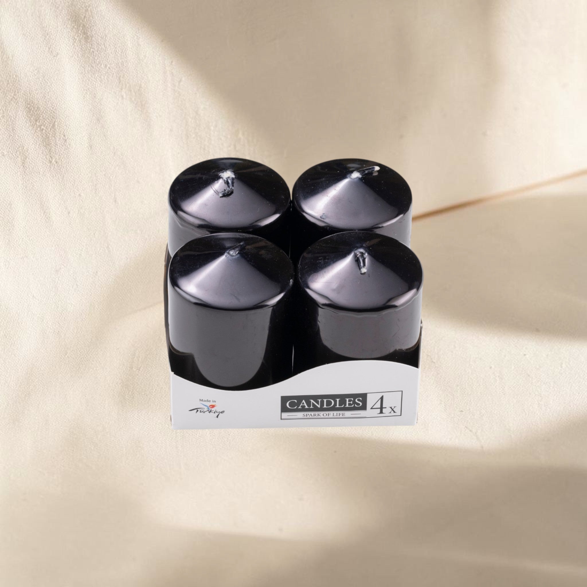 Set of 4 Large Cylinder Candles
