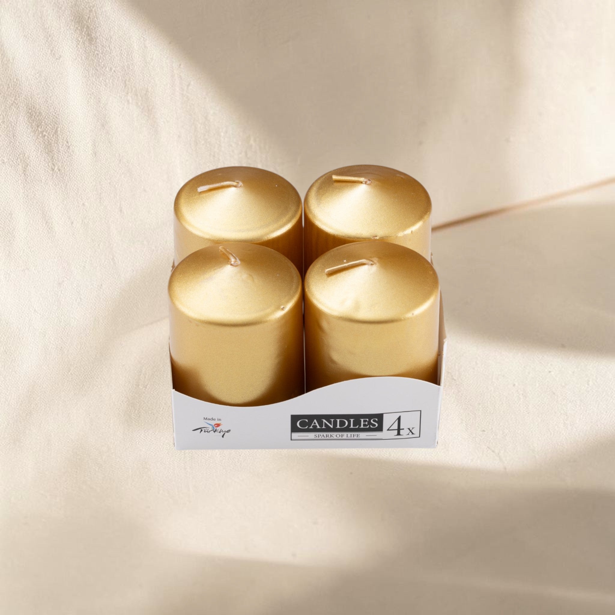 Set of 4 Large Cylinder Candles