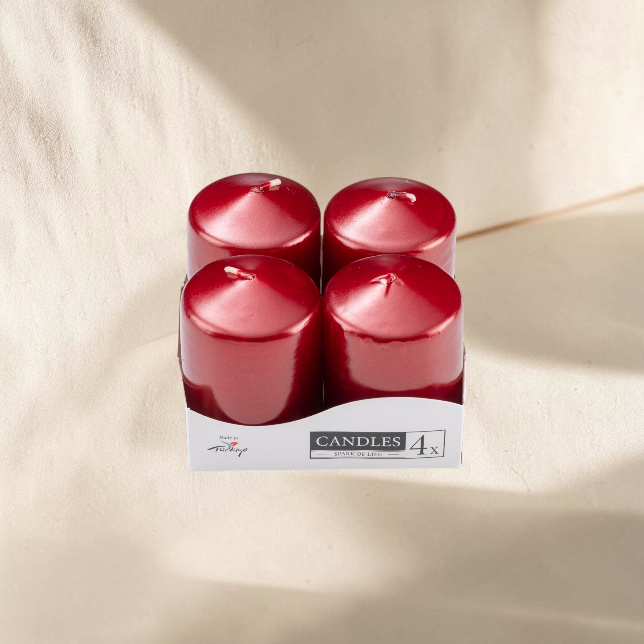 Set of 4 Large Cylinder Candles
