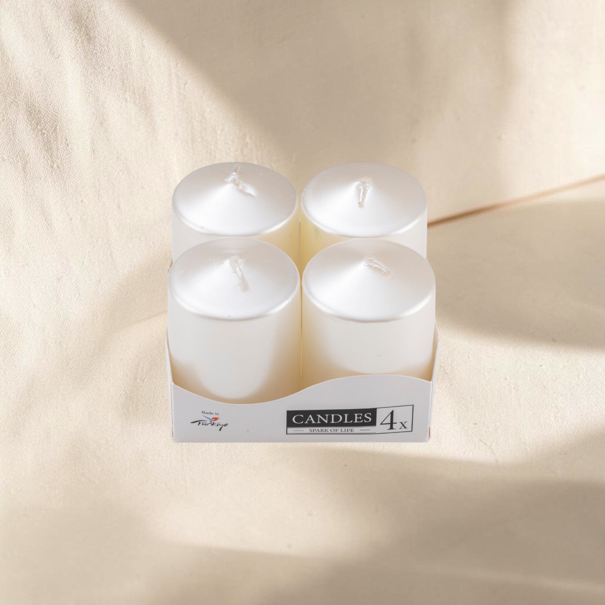 Set of 4 Large Cylinder Candles