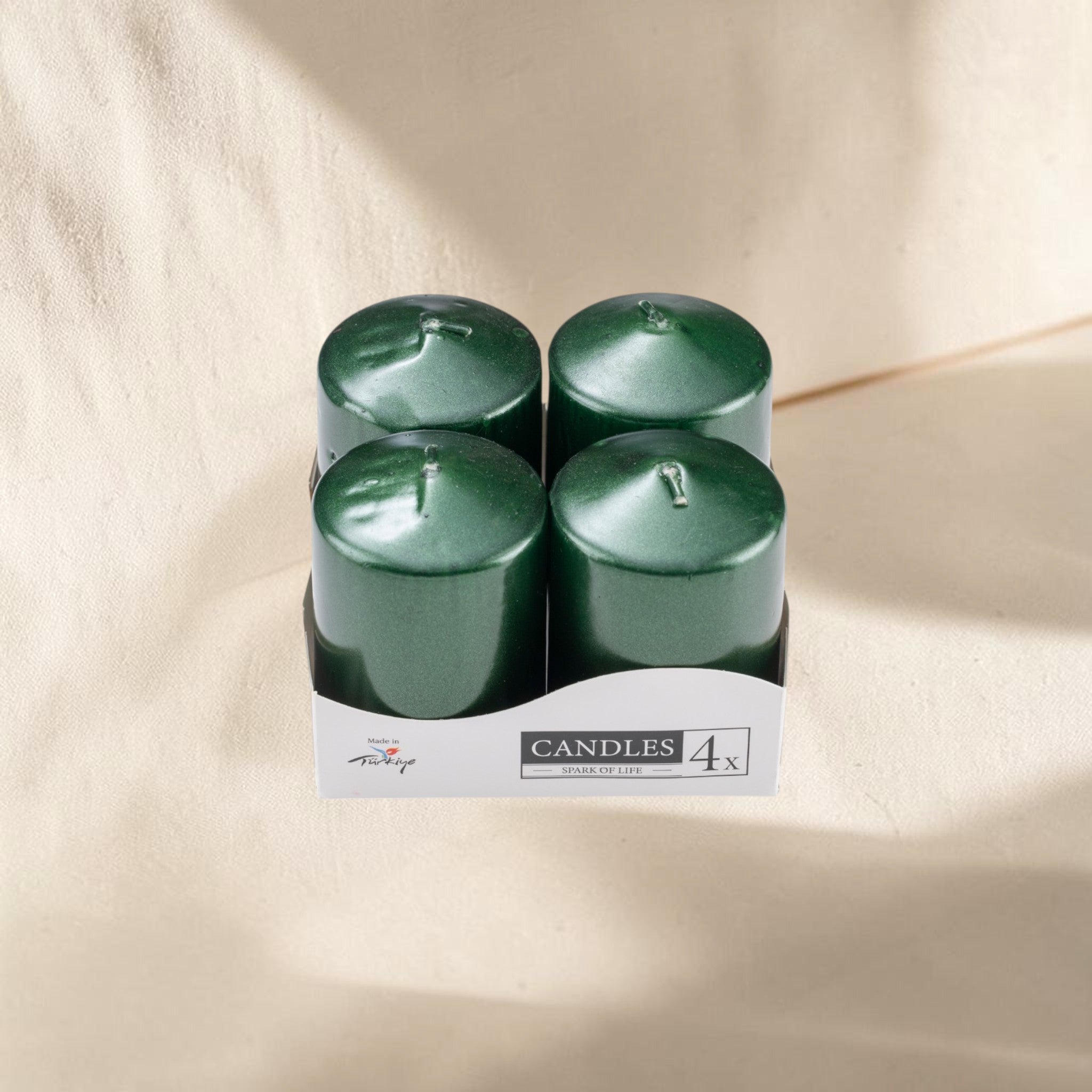 Set of 4 Large Cylinder Candles