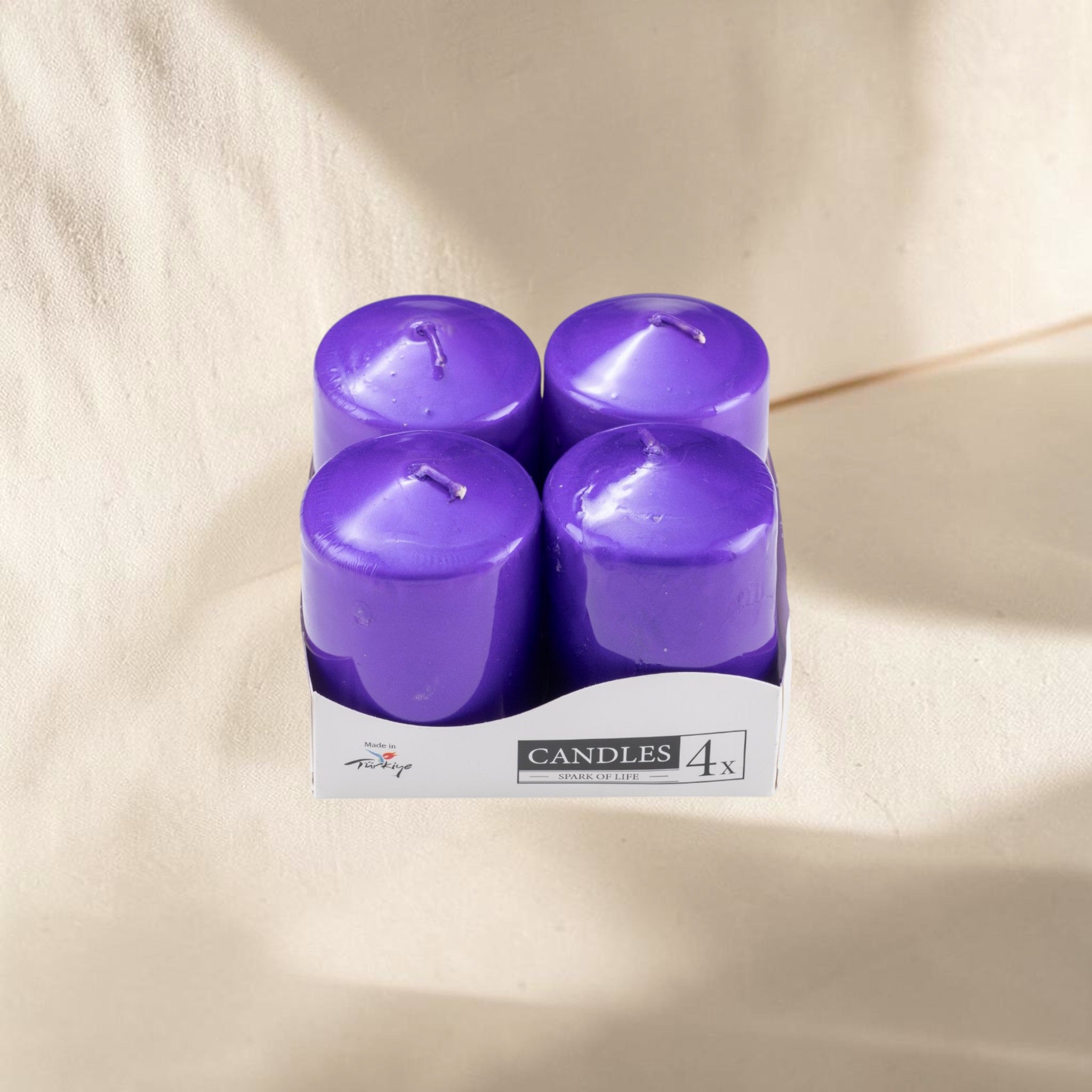 Set of 4 Large Cylinder Candles
