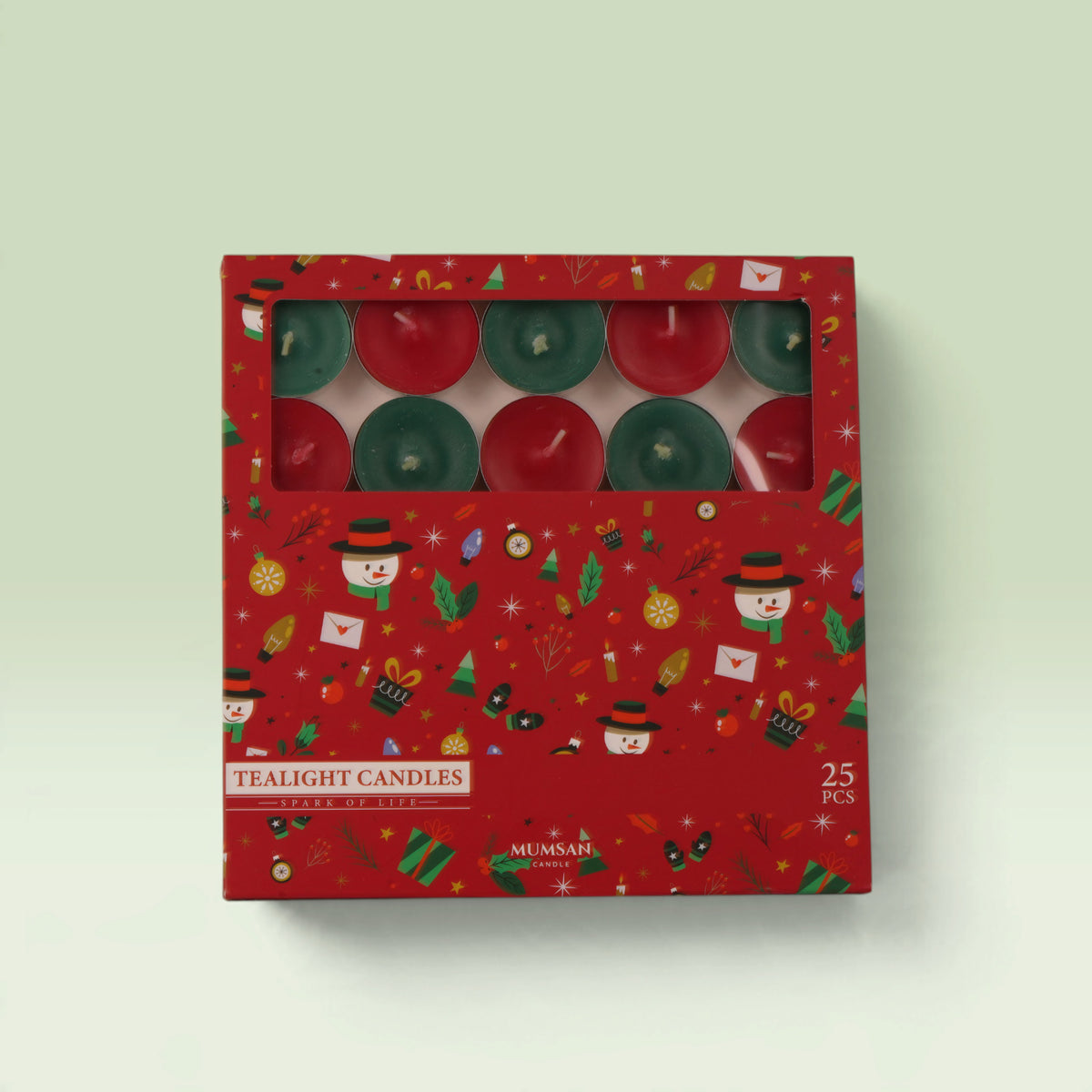 Yeni Yıl Parıltı 25'li Tealight Mum