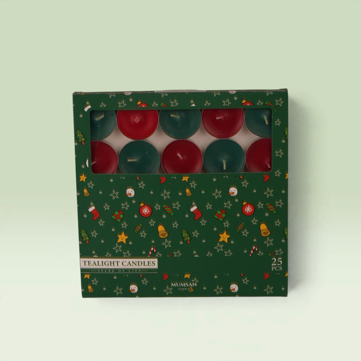 Yeni Yıl Parıltı 25'li Tealight Mum