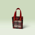 Mini Flower 2-Piece Baton Candle Set with Bag