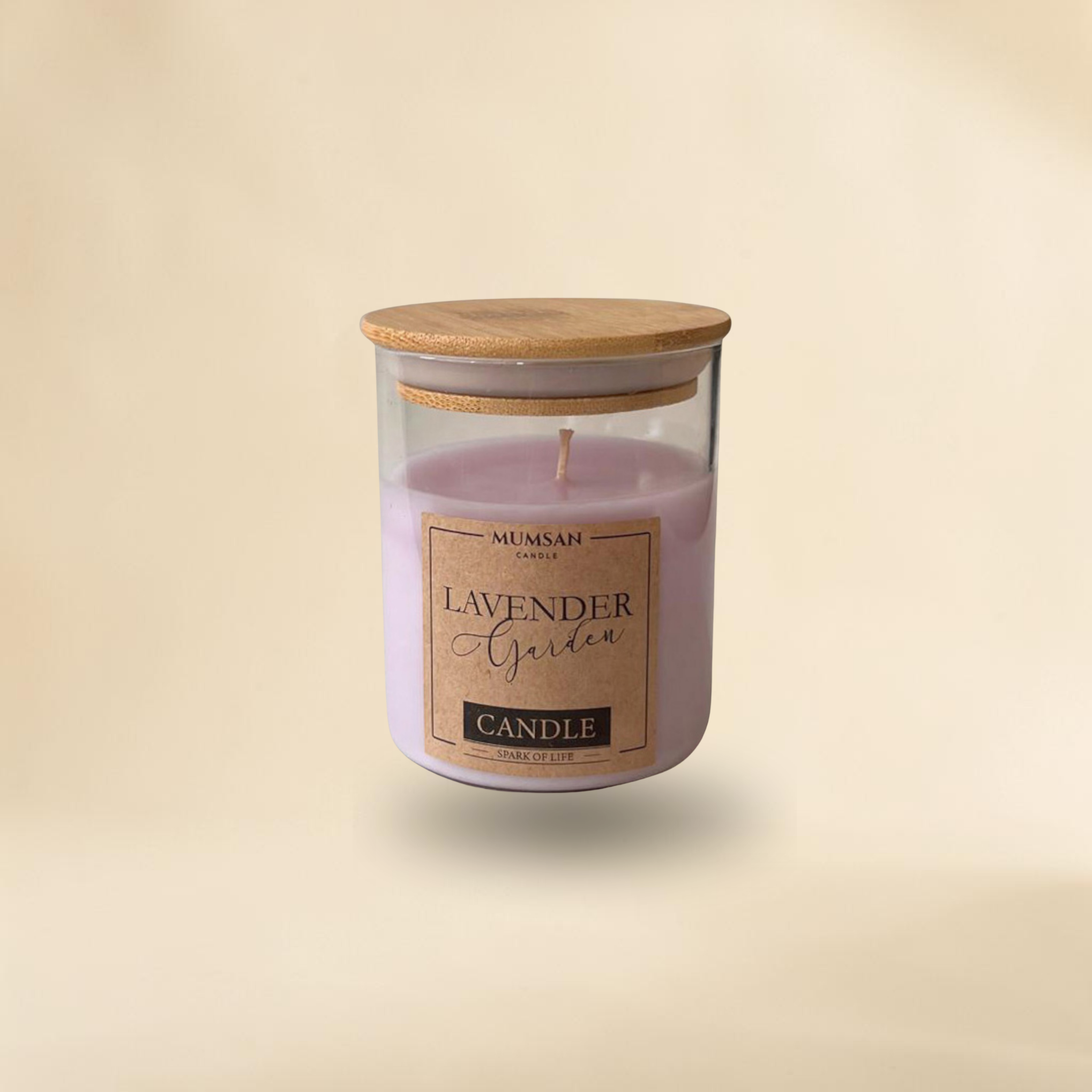 Bambu Kapaklı Bardak Mum