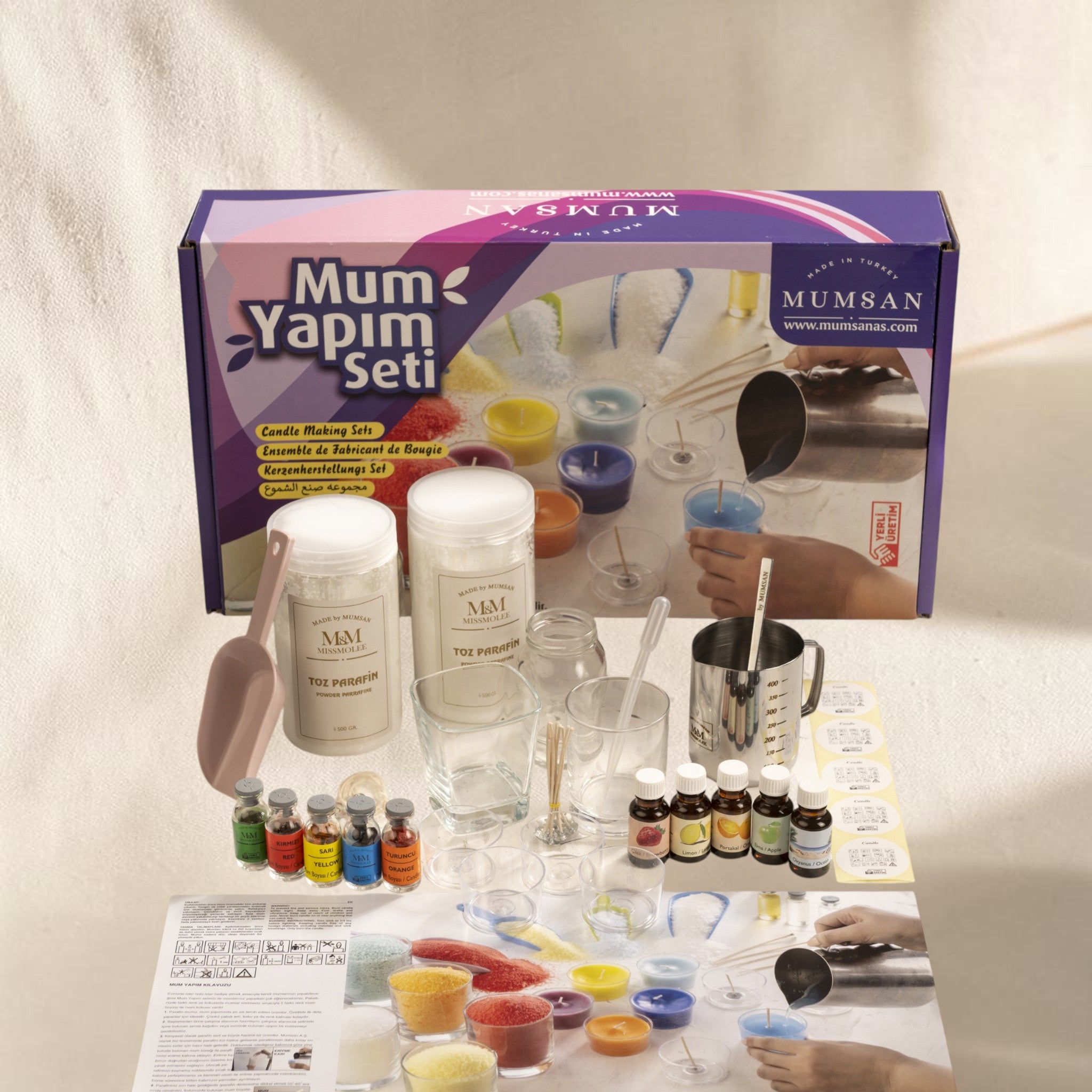 Yetişkinler İçin Toz Mum Yapım Seti