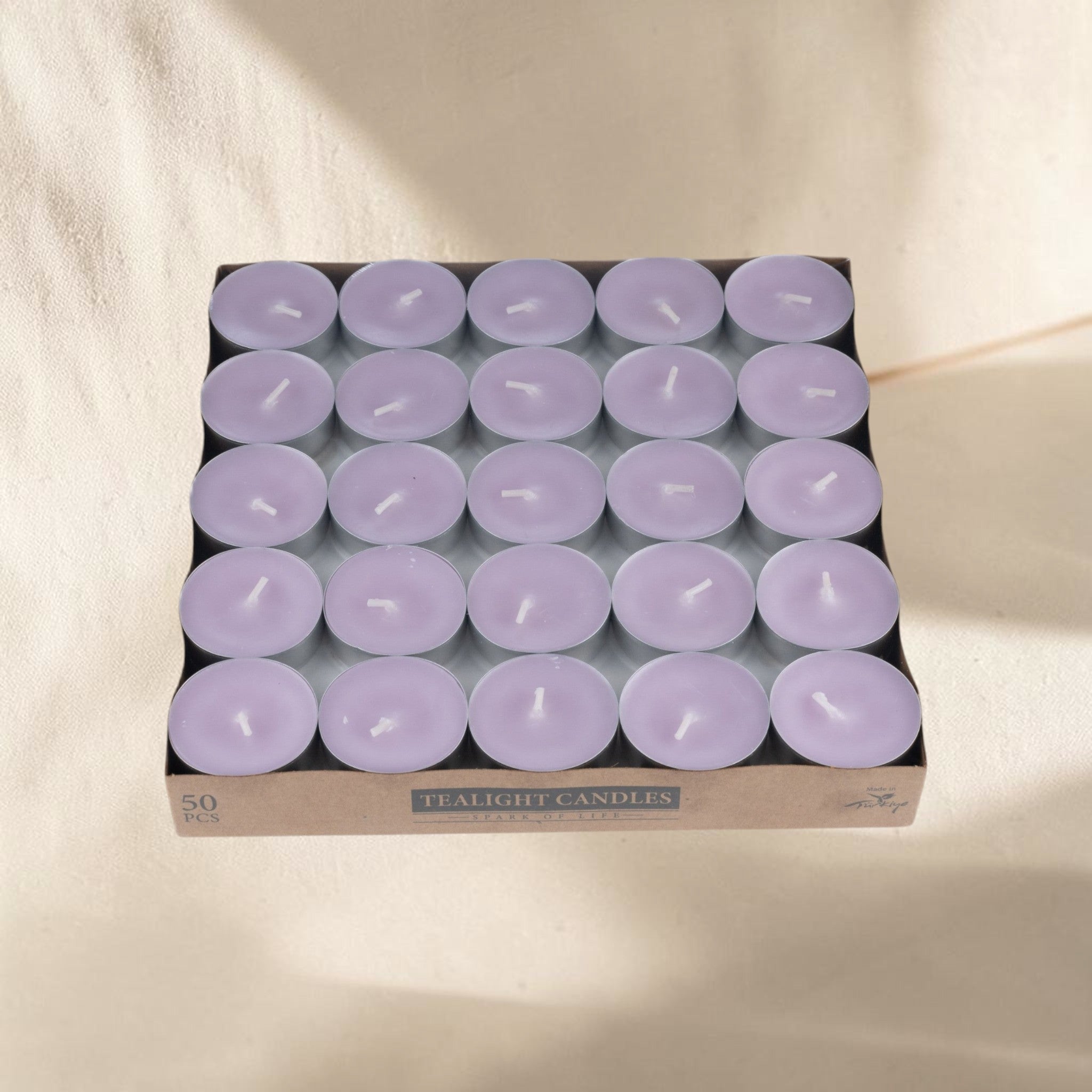50'li Tealight Mum - Kraft Kutu