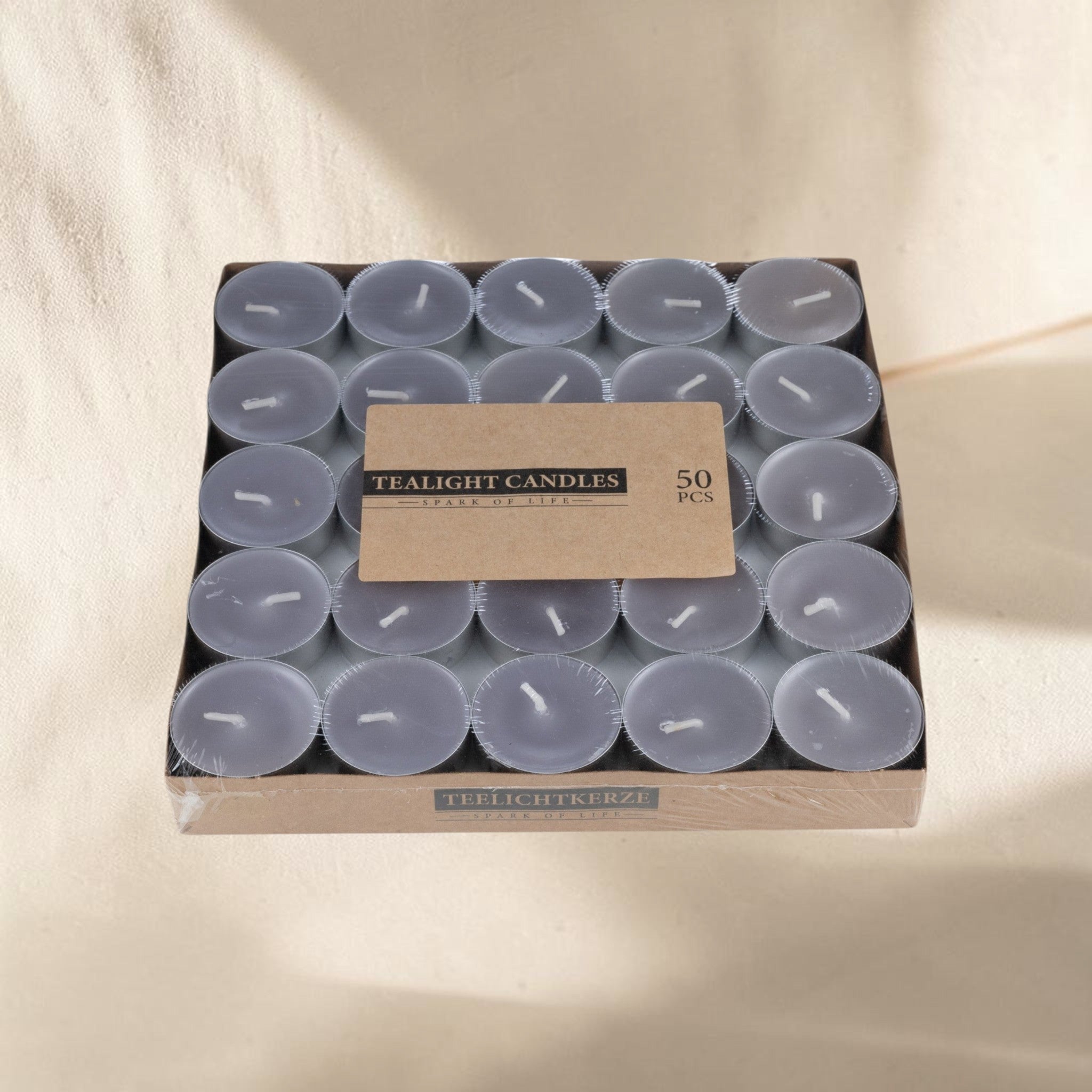 50'li Tealight Mum - Kraft Kutu