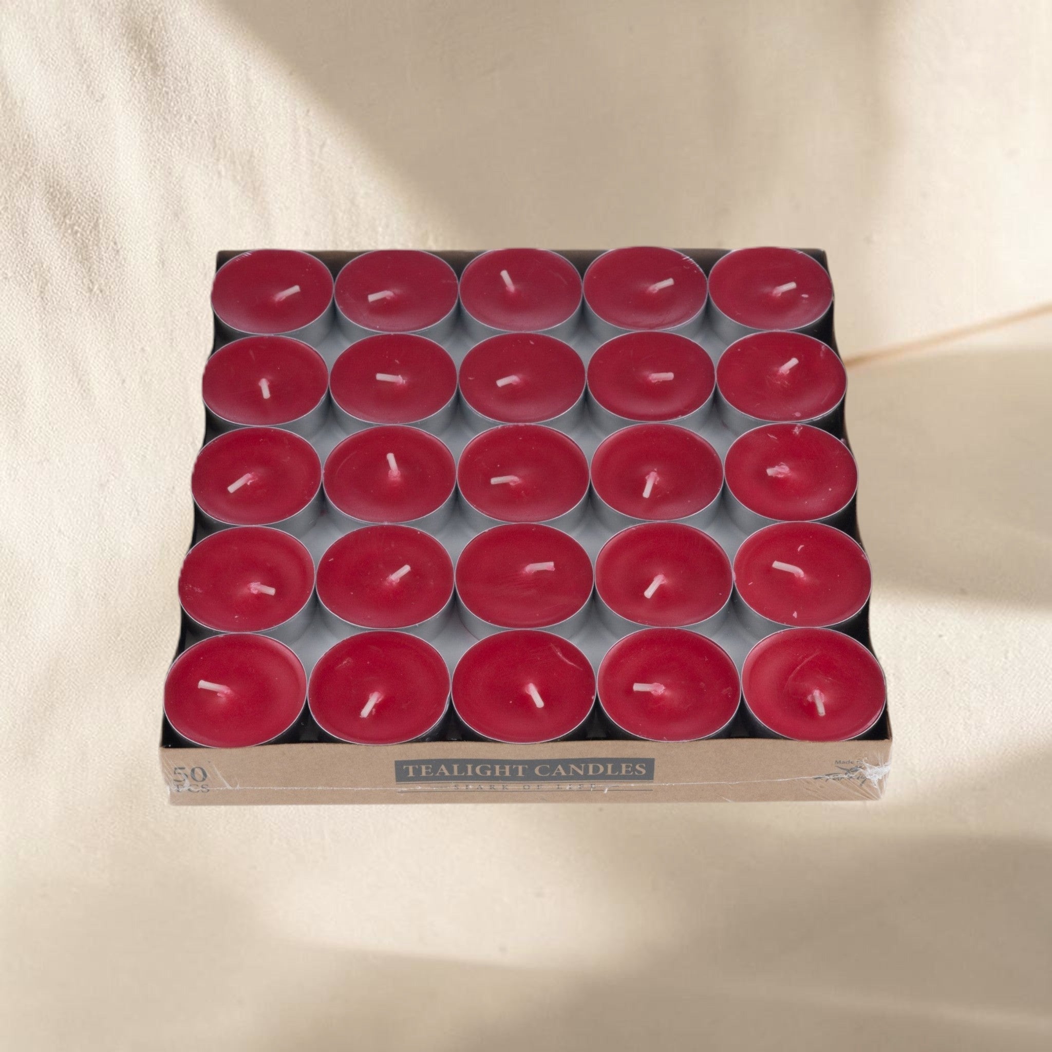 50'li Tealight Mum - Kraft Kutu