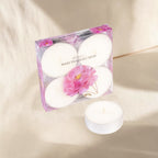 4'lü Şeffaf Maxi Tealight Kokulu Mum