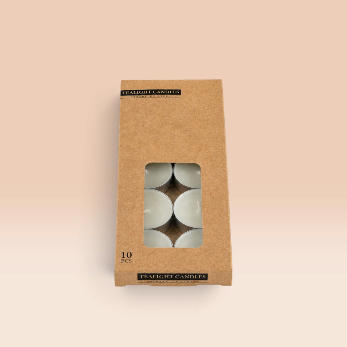 10'lu Tealight Mum 10 Gr - Kraft Seri