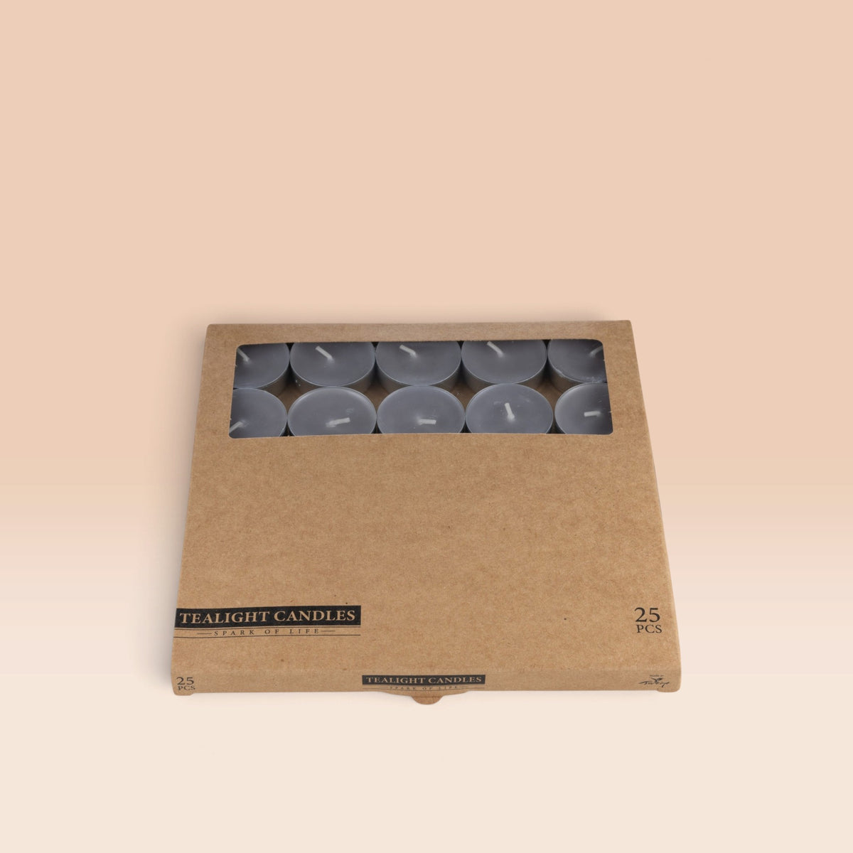 25'li Tealight Mum - Kraft Kutu